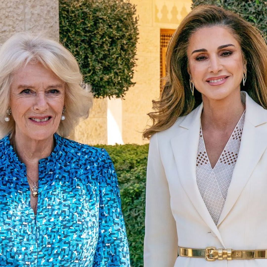 Prince Charles and Camilla reunite with Queen Rania in Jordan