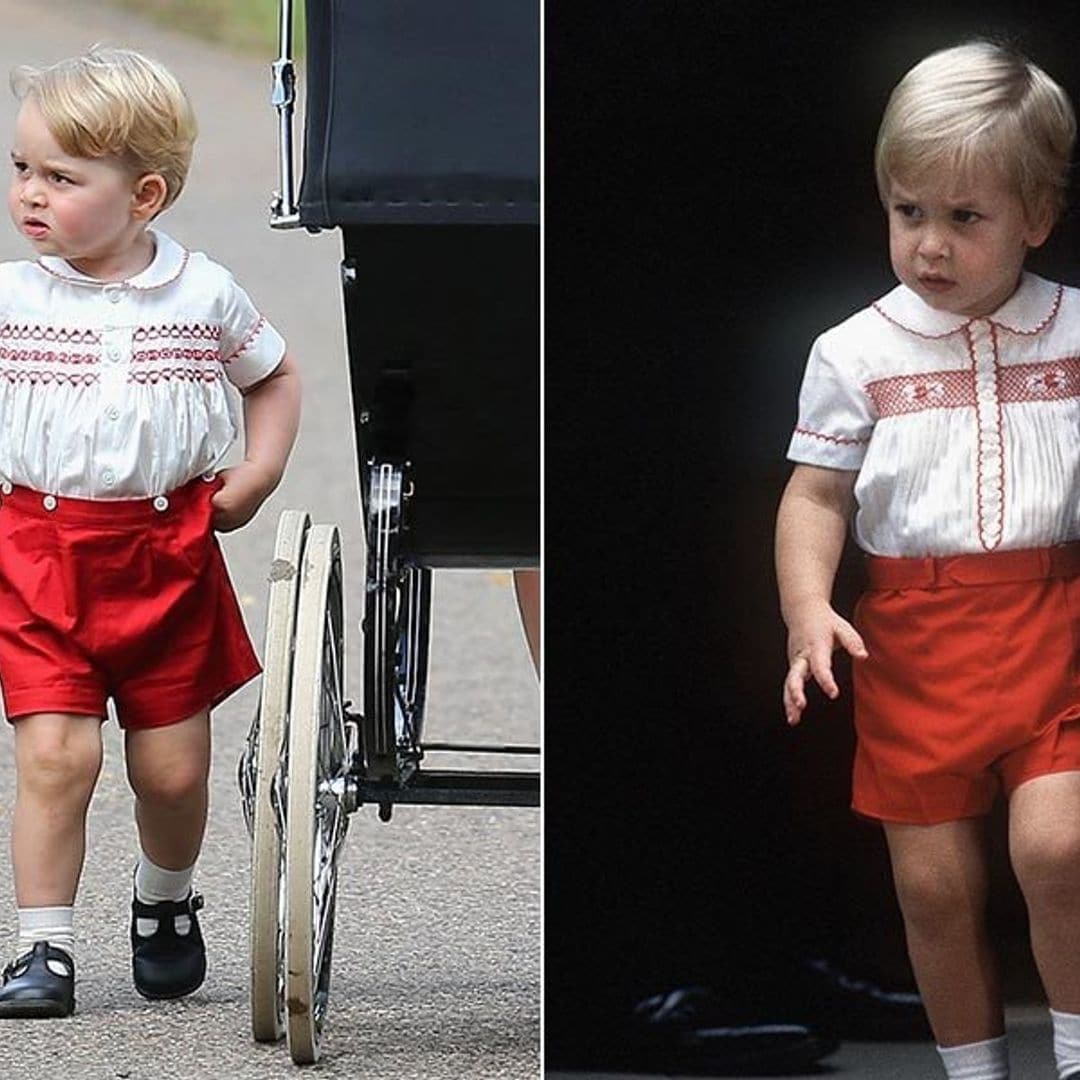 Prince George channels dad Prince William at royal christening