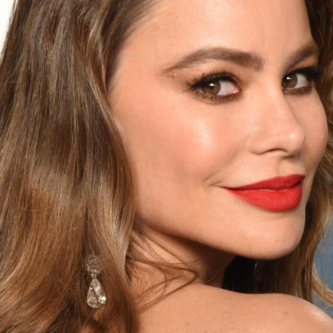 Sofia Vergara applies this luxurious skincare duo to get her lips red carpet ready