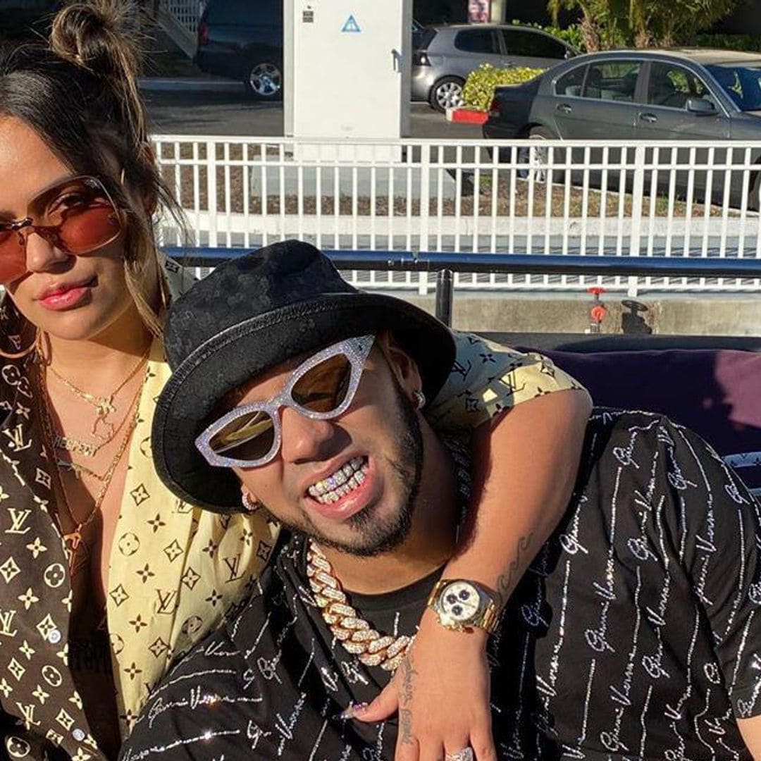 See the latest way Anuel AA is showing love to his fiancé Karol G