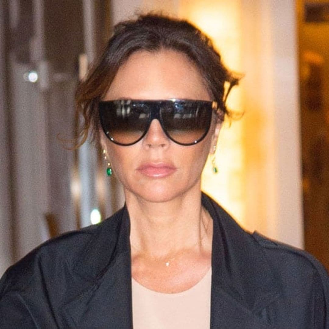 Victoria Beckham had a very special guest on set of her new beauty campaign