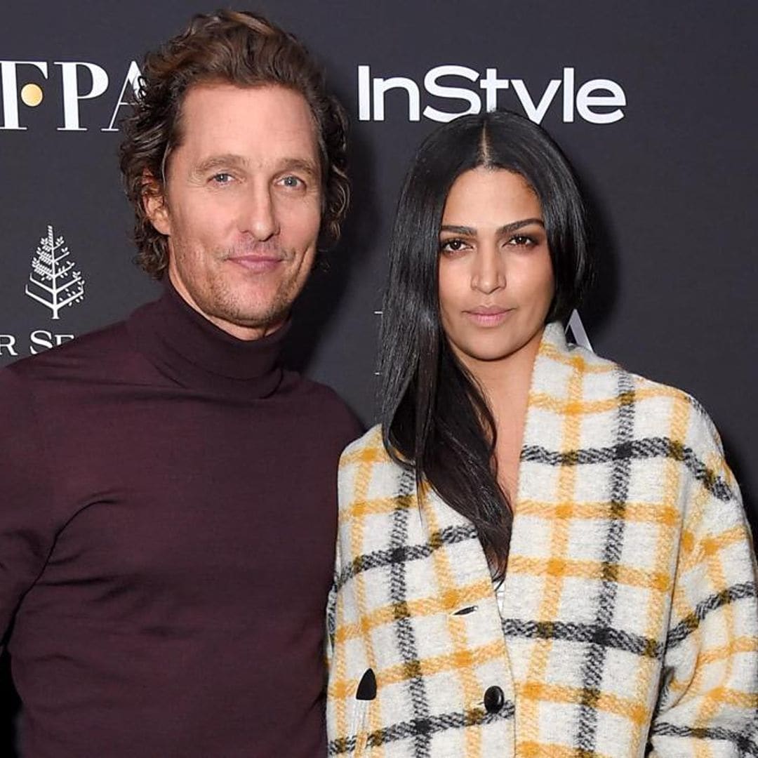 Matthew McConaughey and Camila Alves suit up while in London