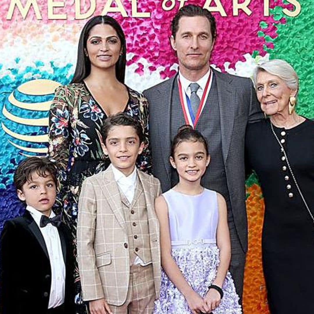 Matthew Mcconaughey's three children show off their style during rare appearance