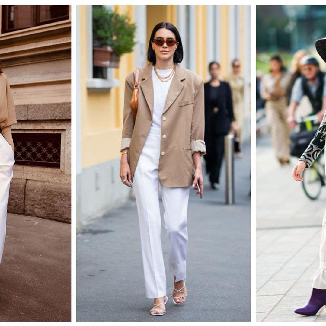 How to wear white pants in fall and winter: A street style guide