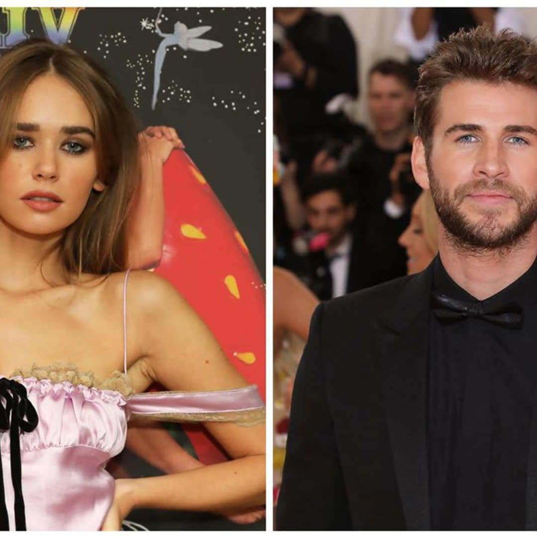 Liam Hemsworth and girlfriend Gabriella Brooks make their first appearance together on social media