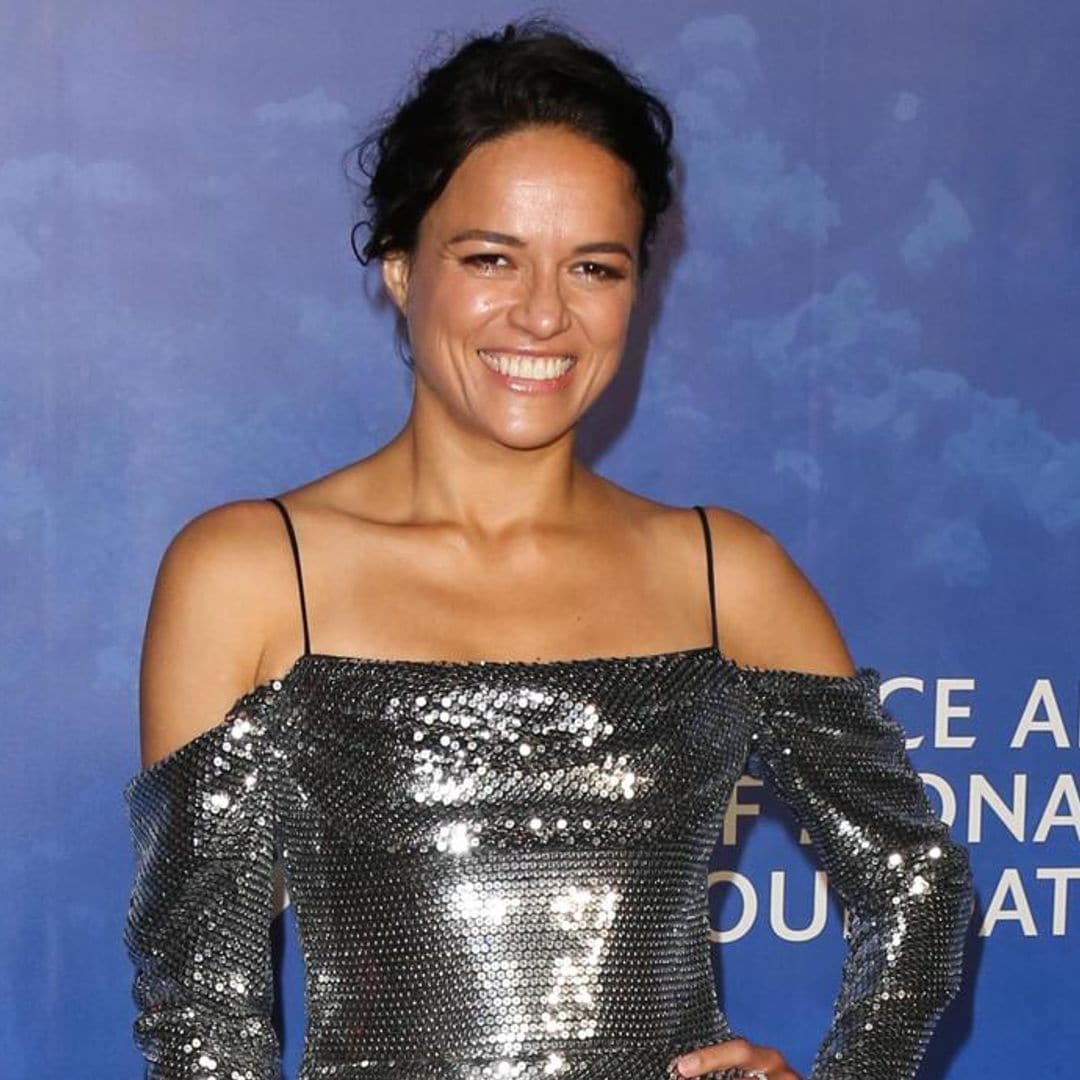 Michelle Rodriguez has glittering red carpet outing with Prince Albert of Monaco