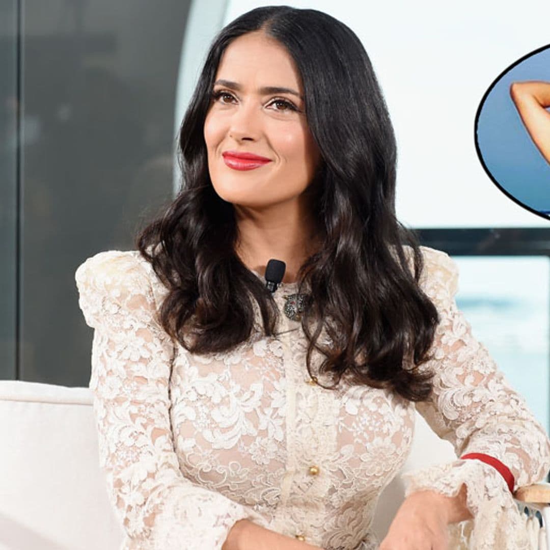 Salma Hayek is 'craving some beach glam' as she shares jaw-dropping vacation pic