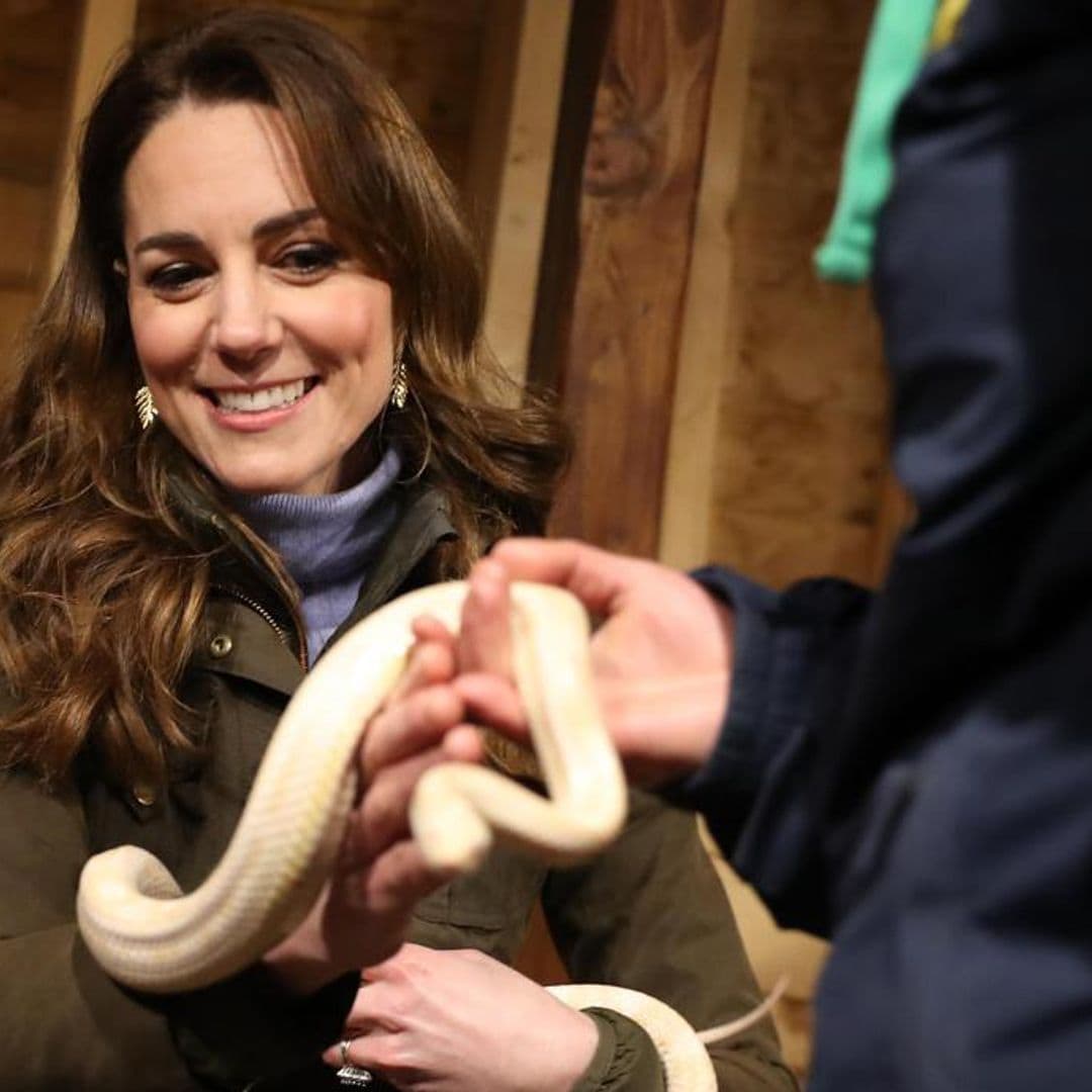 Kate Middleton met a snake while visiting a farm in Northern Ireland and this is what happened