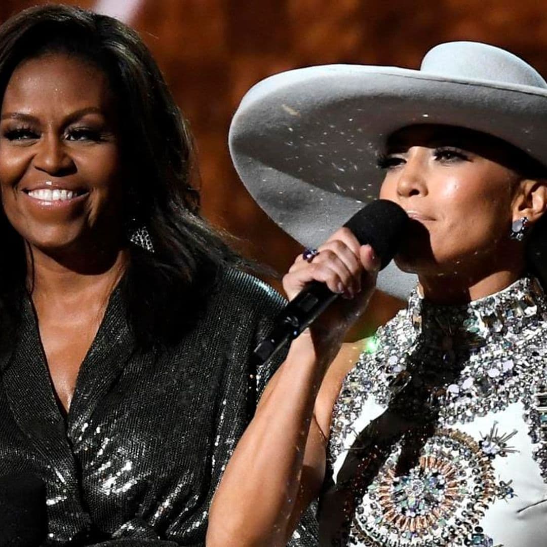 Jennifer Lopez stands with Michelle Obama in inspiring Independence Day video