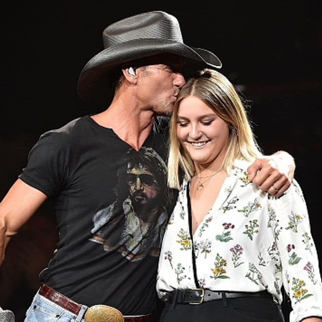 Tim McGraw, Faith Hill's daughter Gracie performs with dad in Nashville