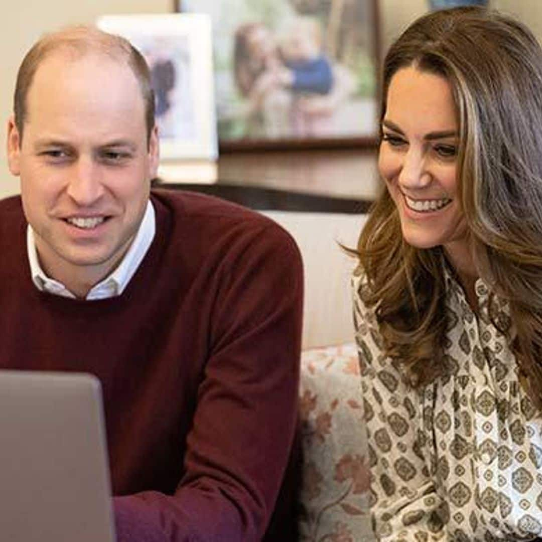 Kate Middleton and Prince William host charming video chat with dads and babies