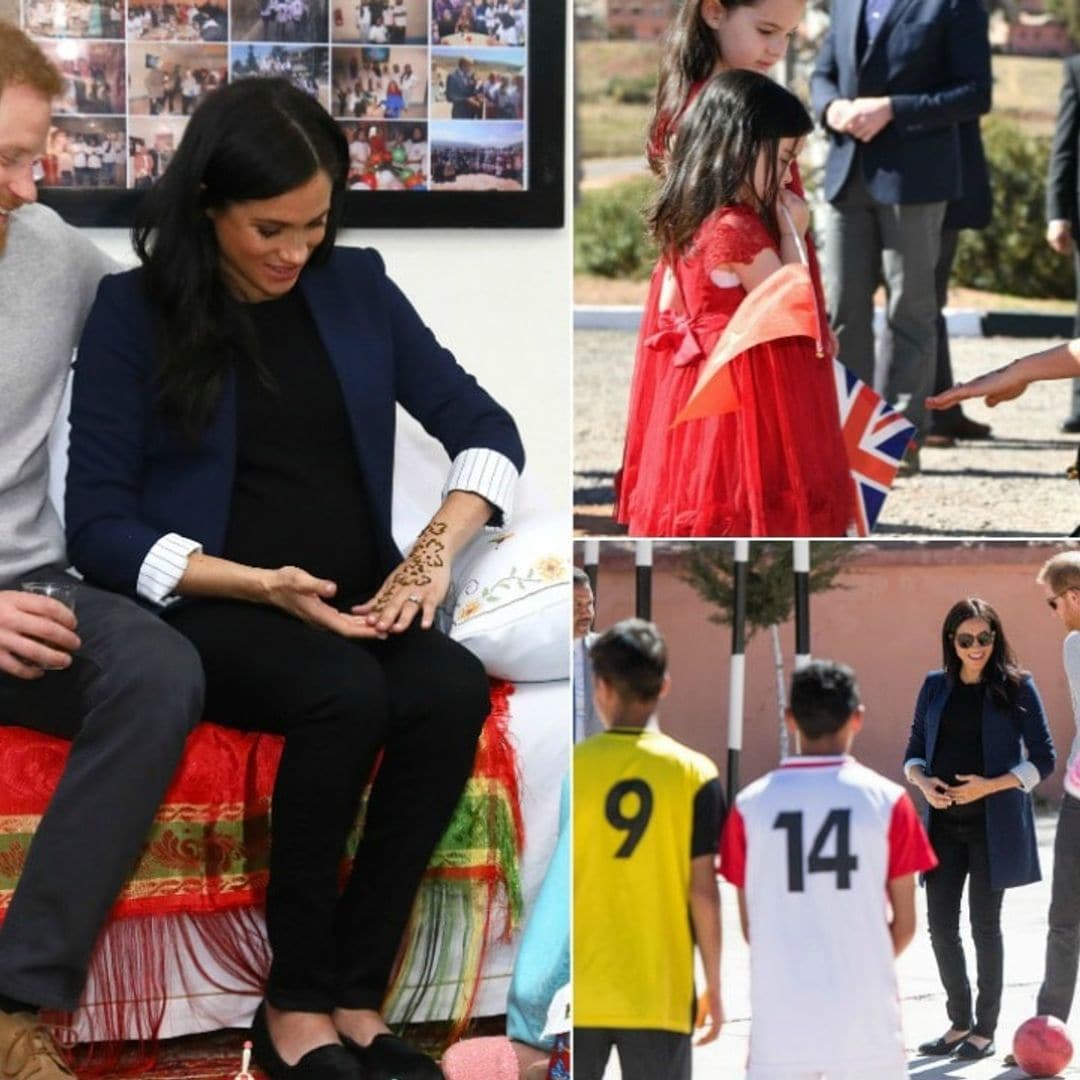 Meghan Markle and Prince Harry bond with locals, get a tattoo and more on second day in Morocco