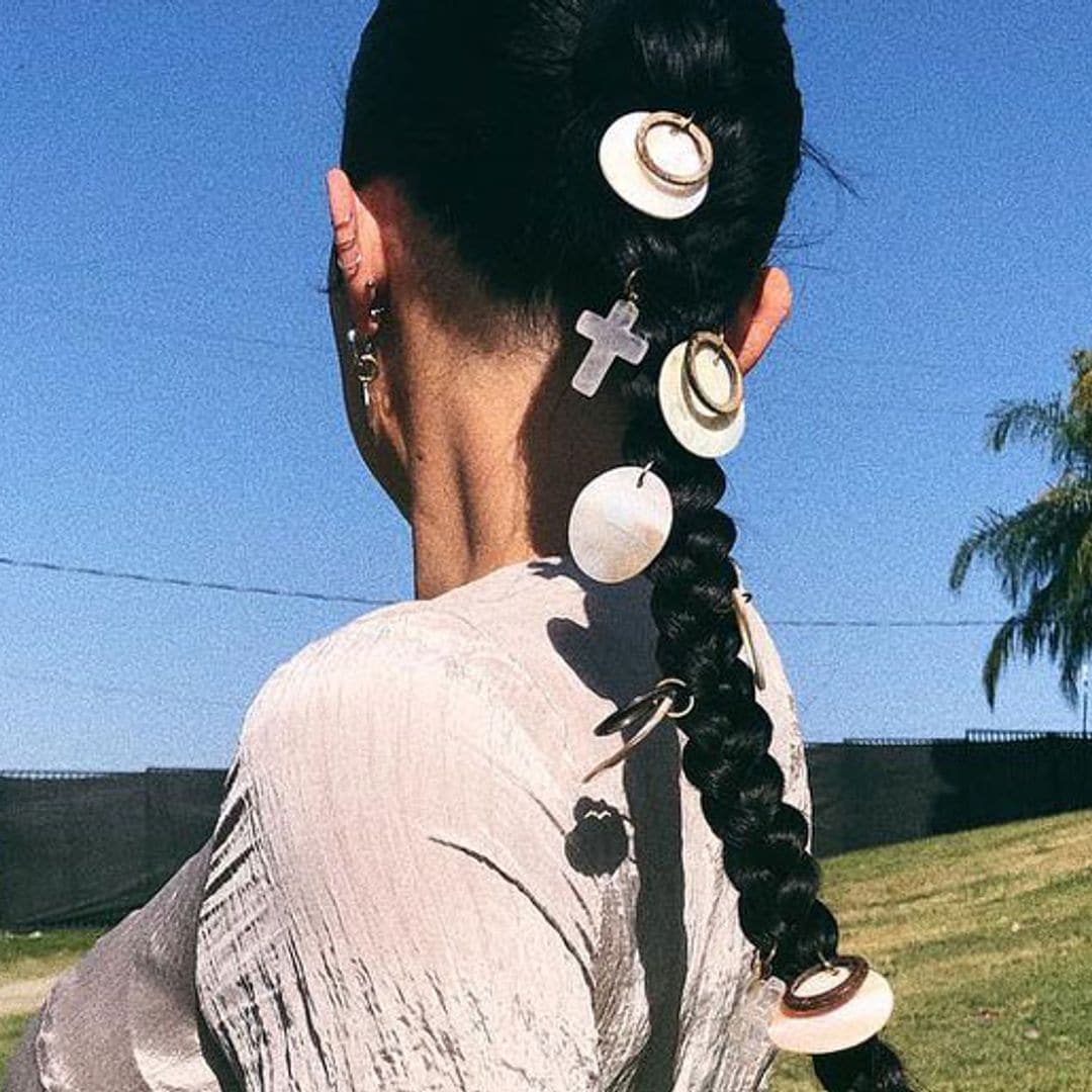 Kylie Jenner's charmed cross braid stole the show at Coachella - see the look!