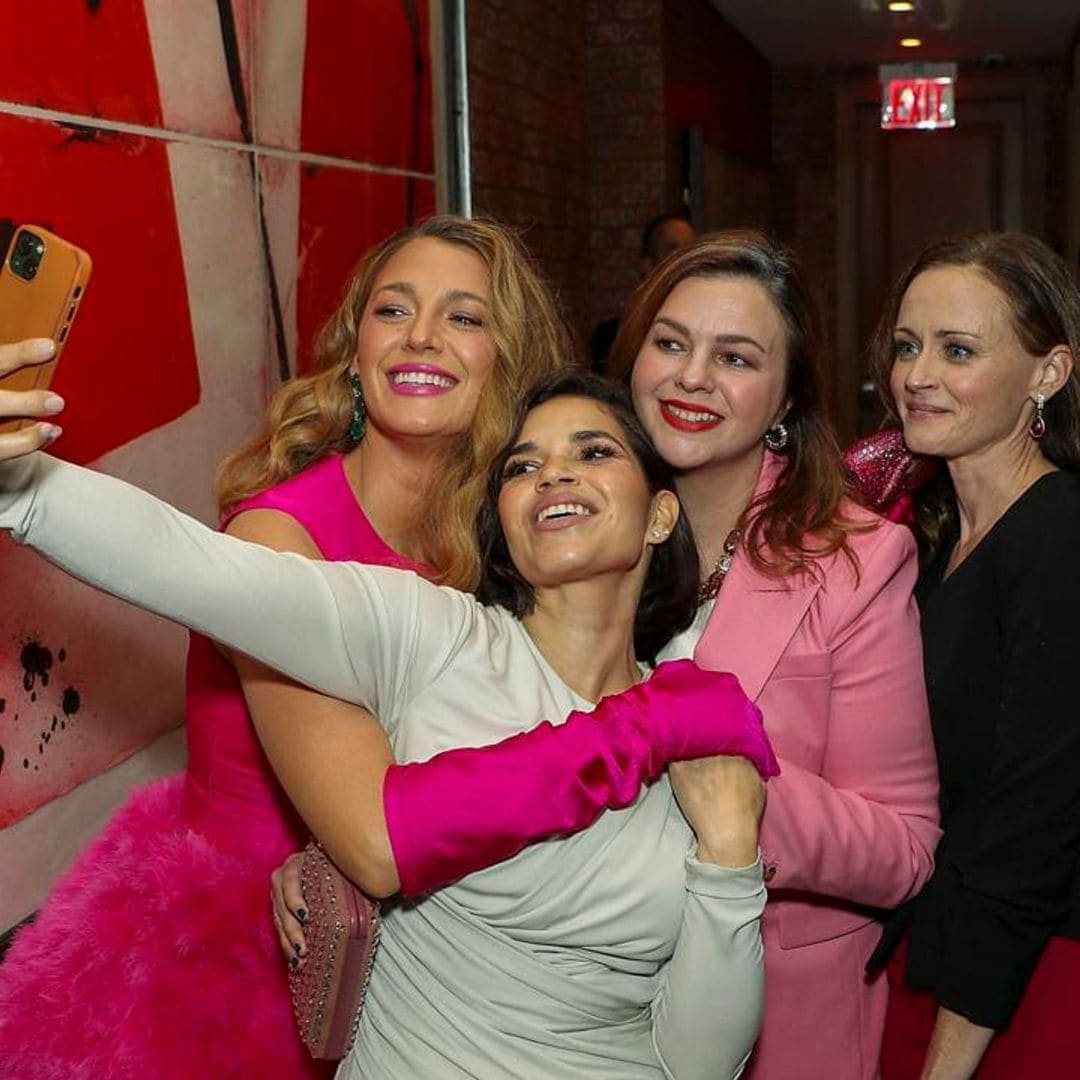 America Ferrera reunites with former co-stars Blake Lively, Amber Tamblyn, and Alexis Bledel