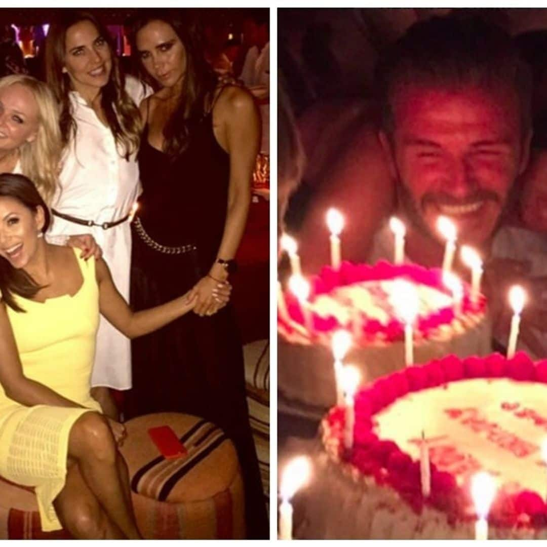 The Spice Girls reunite at David Beckham's star-studded 40th birthday