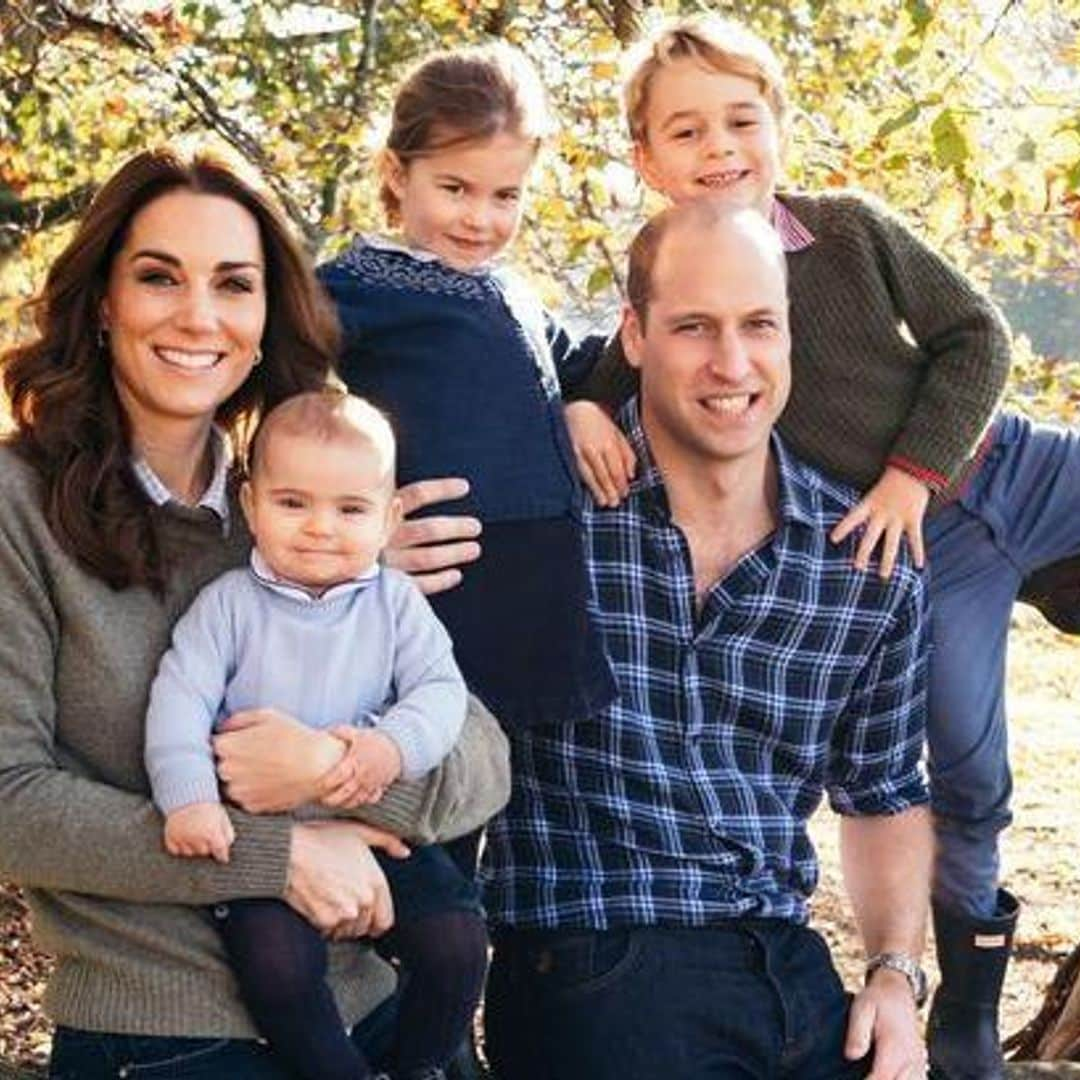 Louis, Charlotte and George steal the show in leaked Cambridge family Christmas card