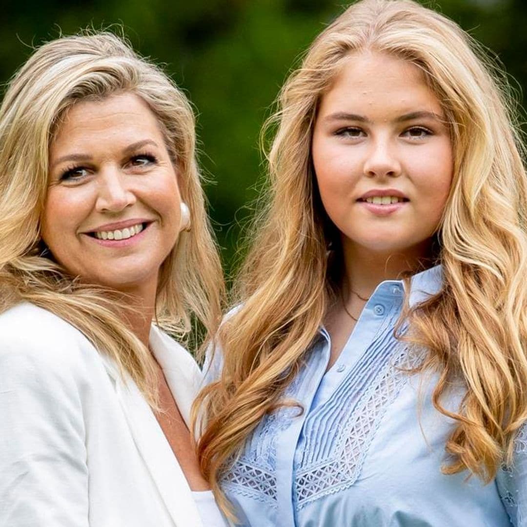 Queen Maxima’s family pose for annual summer photocall and hint at Princess Amalia’s future plans