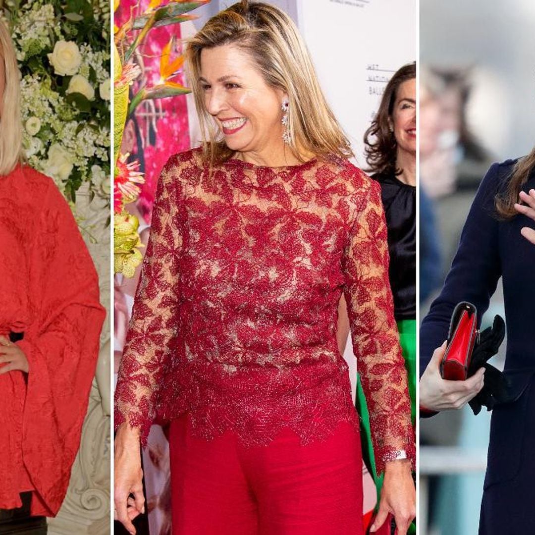 Red was the color of choice for Kate Middleton, Queen Maxima and more stylish royals