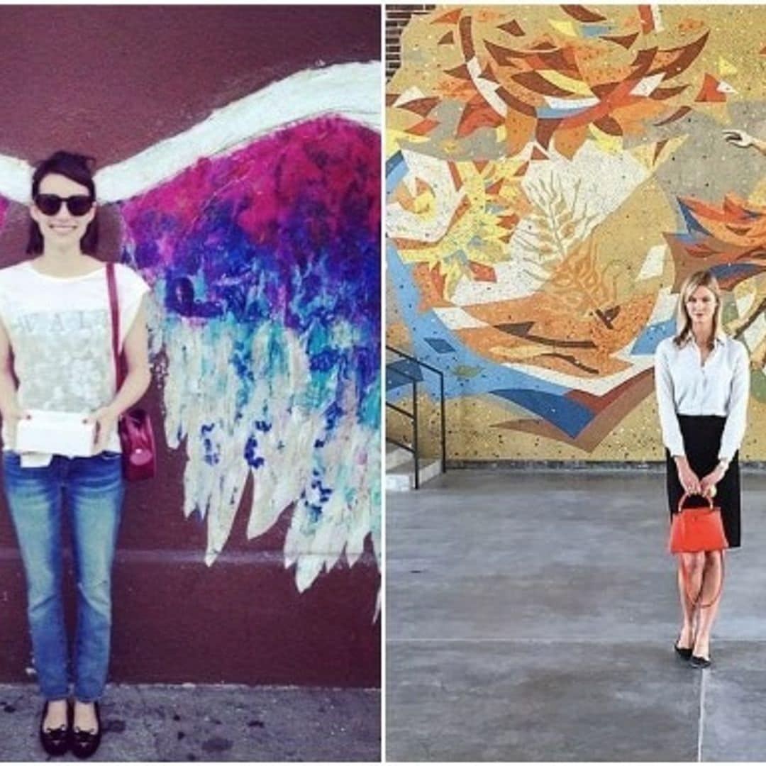 Karlie Kloss and Emma Roberts prove wall pictures are the new selfies