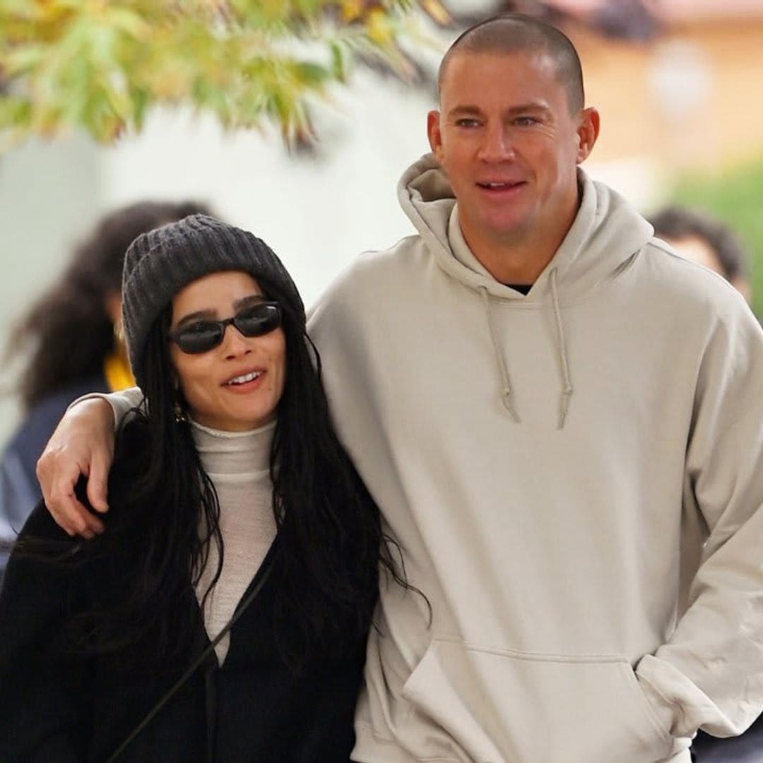 Zoë Kravitz and Channing Tatum cozy up with some PDA during NYC lunch date