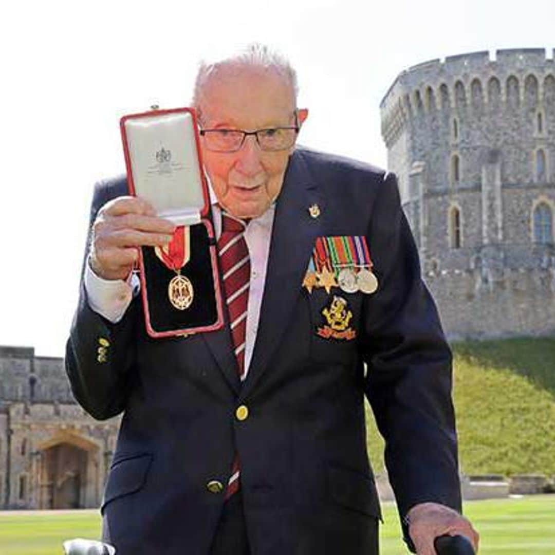 Captain Tom Moore received knighthood from Queen Elizabeth at Windsor Castle