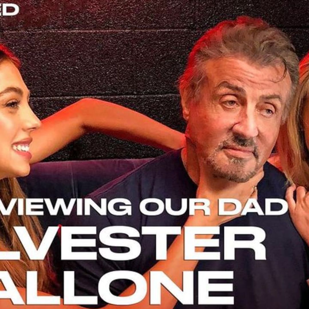 Sylvester Stallone stops by his daughters Sistine and Sophia’s ‘Unwaxed Podcast’