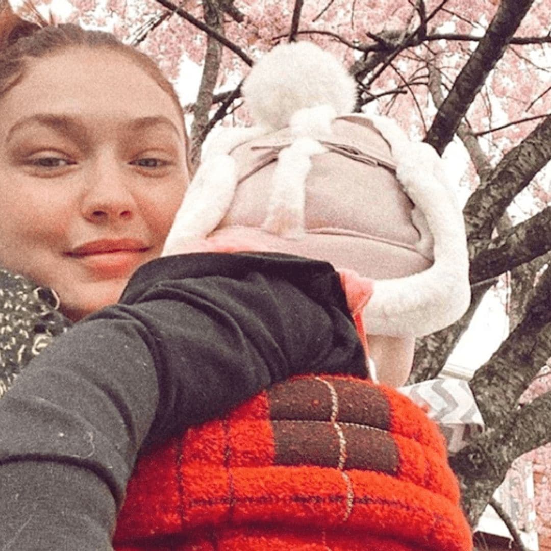 Gigi Hadid posts sweet springtime selfie with daughter Khai