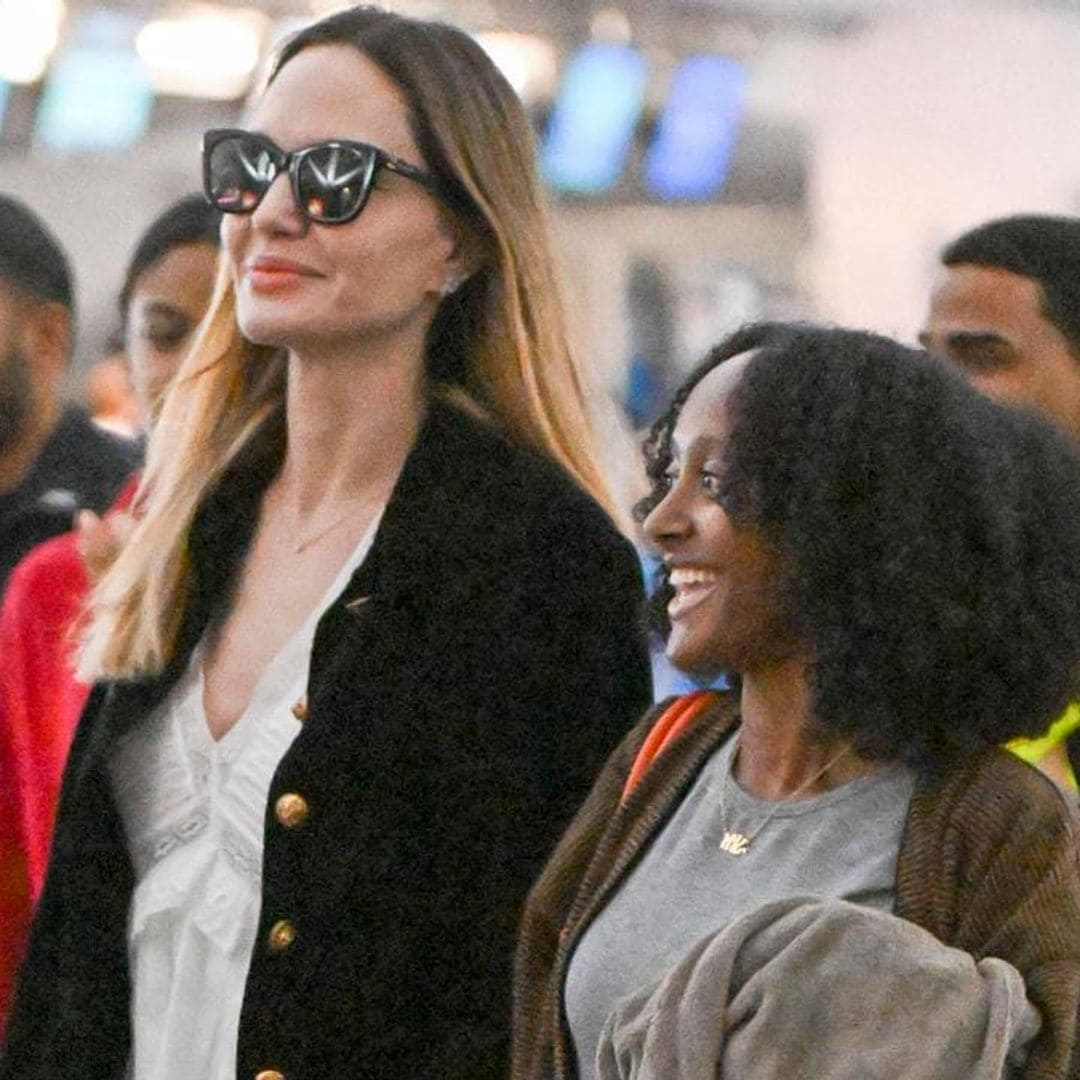 Angelina Jolie and Zahara hold hands in New York