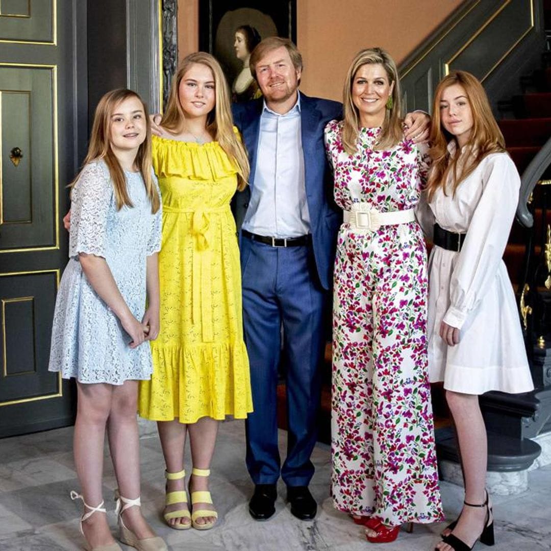 Queen Maxima’s daughters Amalia, Alexia and Ariane wear cute heels in new portraits