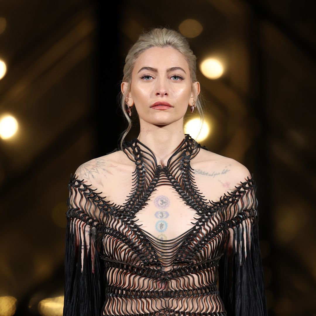 Paris Jackson looks like a gothic mermaid in a darkly glam fashion moment in Paris