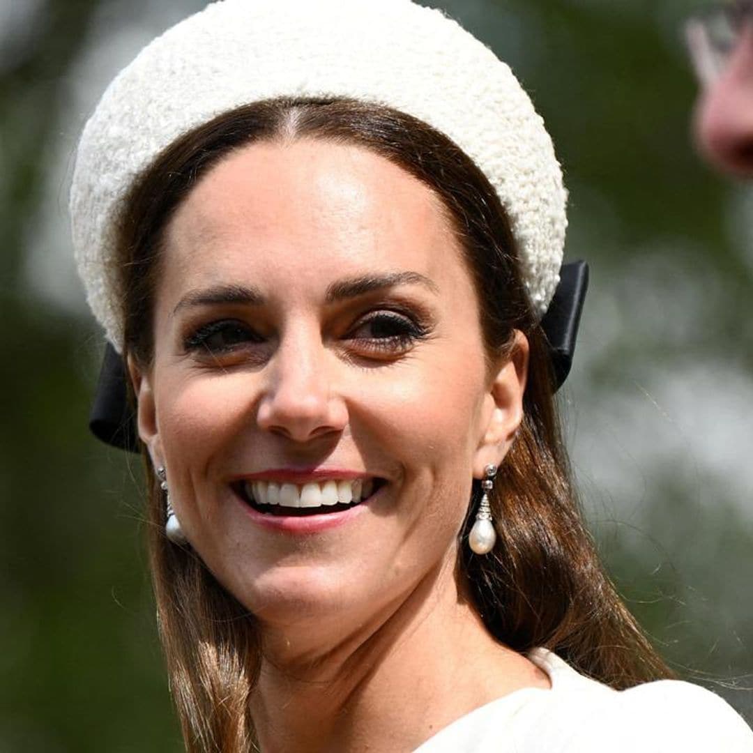 Kate wears Princess Diana’s earrings to service with Prince William