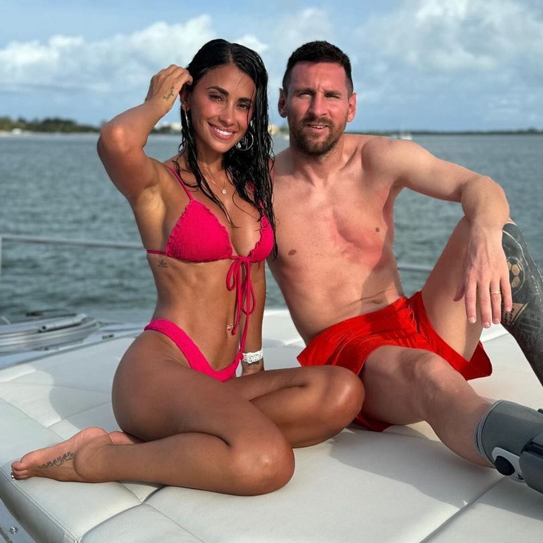Antonela Roccuzzo and Lionel Messi celebrate their first anniversary in Miami with their best friends