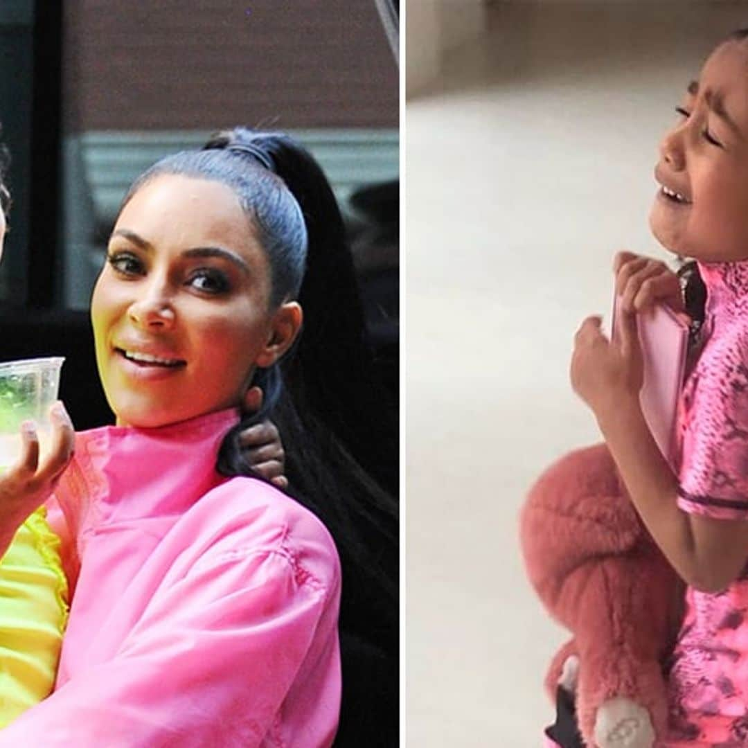 Uh-oh! Kim Kardashian’s daughter North throws a tantrum over pink snake-print boots