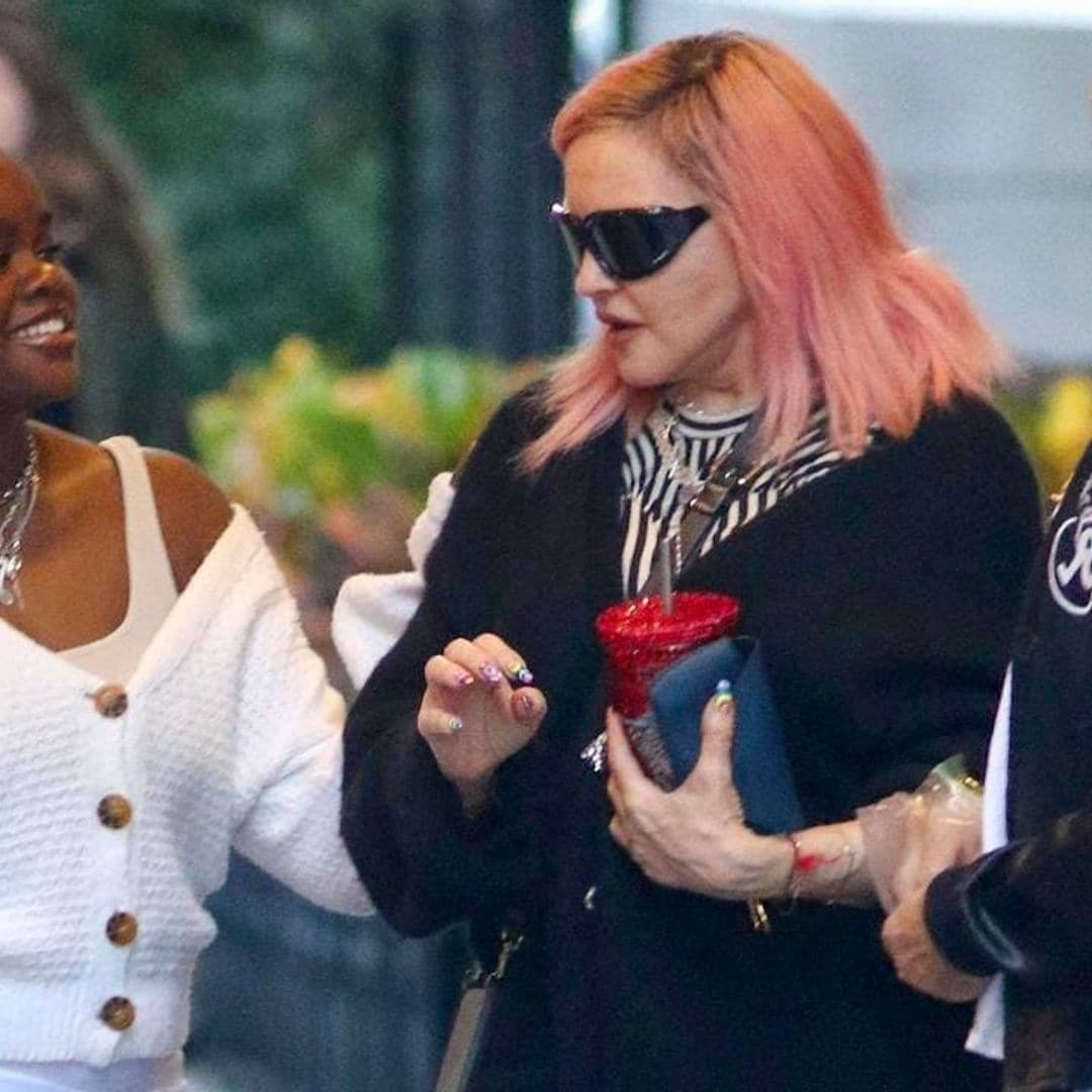 Madonna wears punk Balenciaga crocs for a family outing