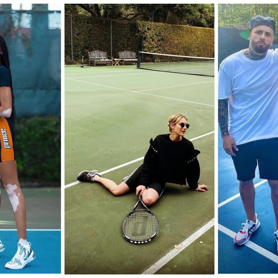 Tennis Is the New Hobby! Nicky Jam, Jamie Foxx, and More Celebs Hitting the Court