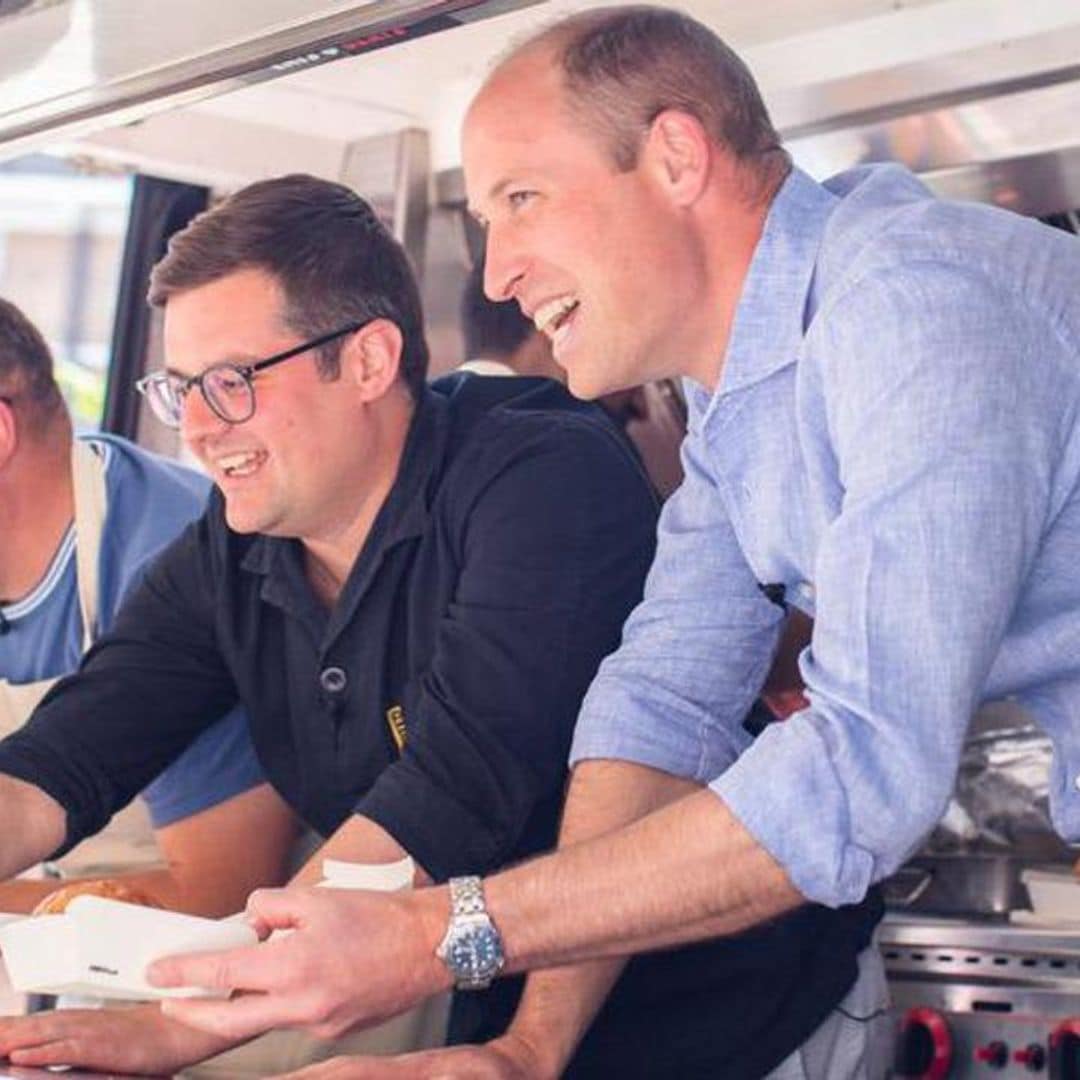 Watch Prince William surprise unsuspecting food truck customers