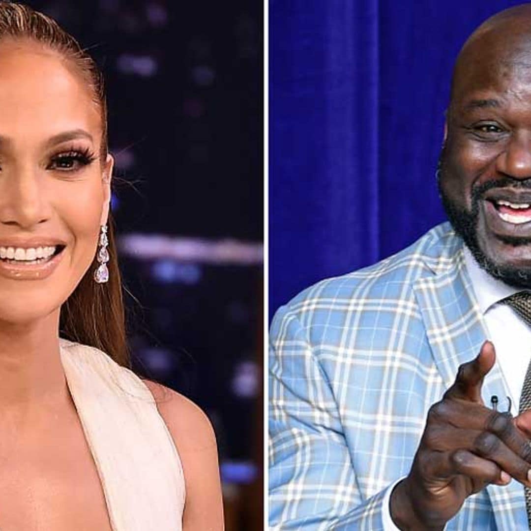 Jennifer Lopez standing next to Shaquille O'Neal is the funniest thing you'll see today!