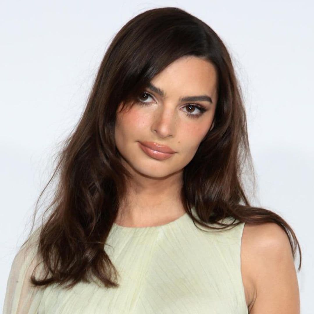 Emily Ratajkowski gives the Christmas sweater a sexy twist