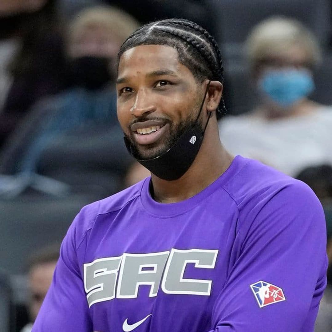 Tristan Thompson pulls Chacal de la Trompeta’s move after a basketball fan heckled him about the Kardashians