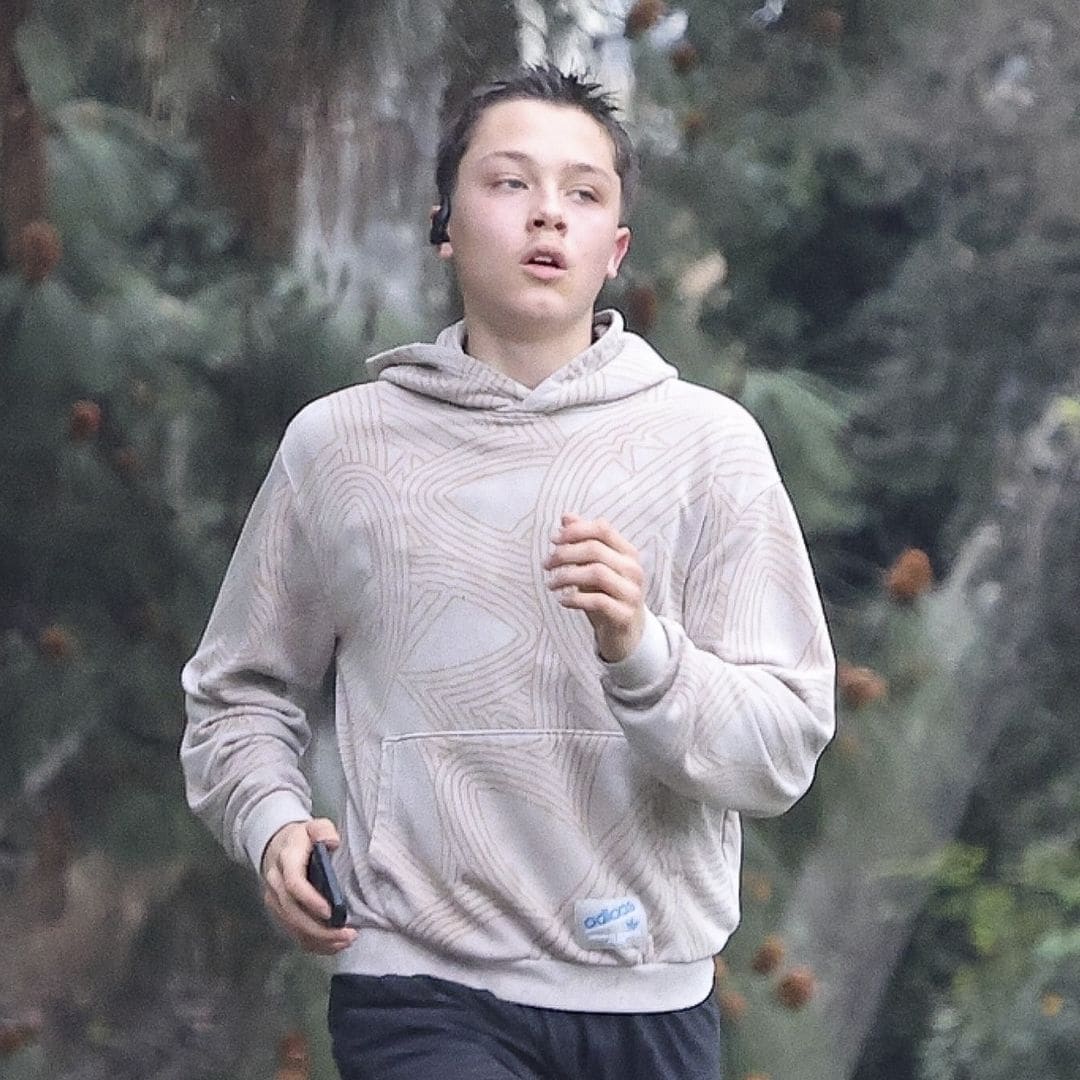 Knox Jolie-Pitt shows off his fitness routine during energetic run in Los Angeles