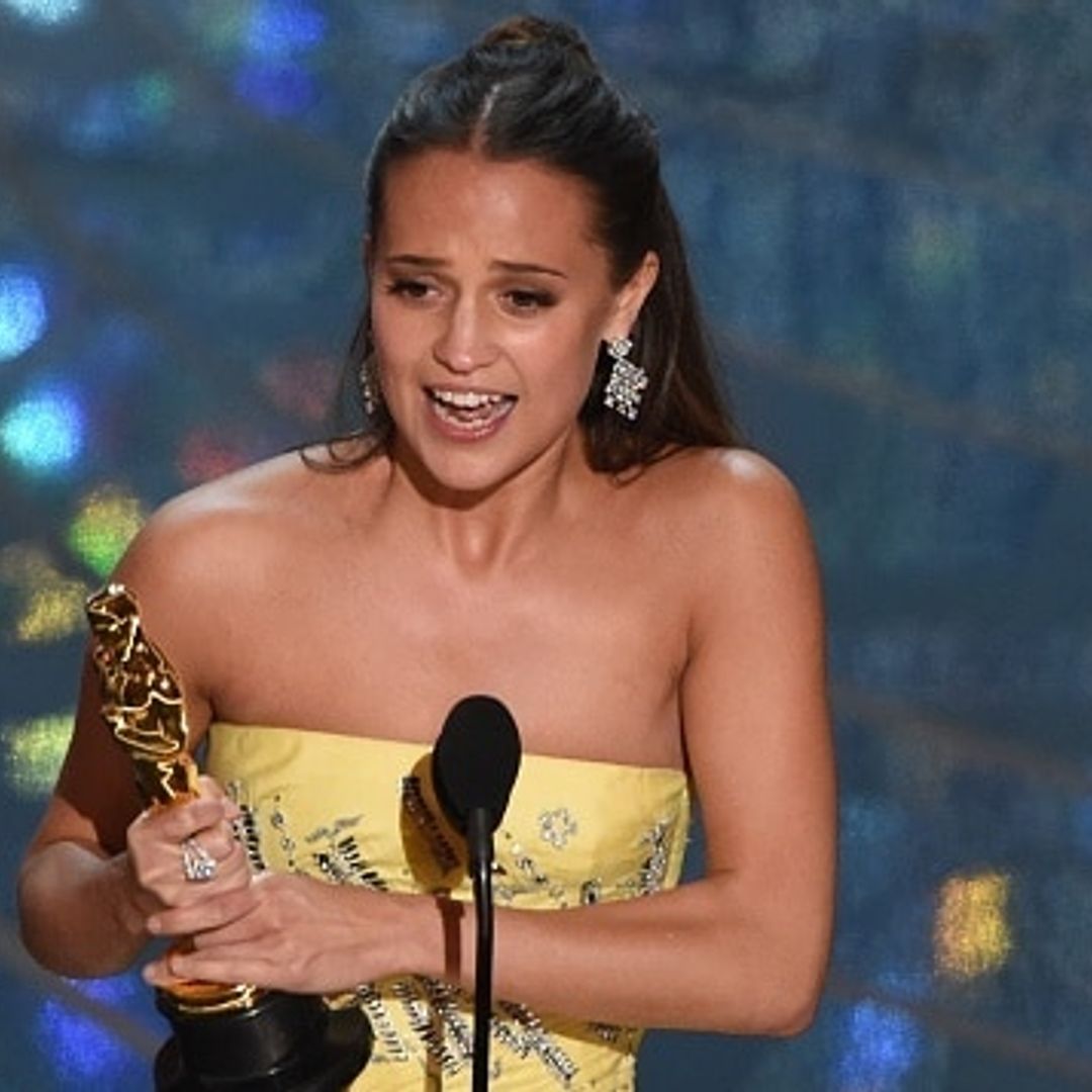 Alicia Vikander wins first Oscar for 'The Danish Girl,' thanks her parents for believing in her