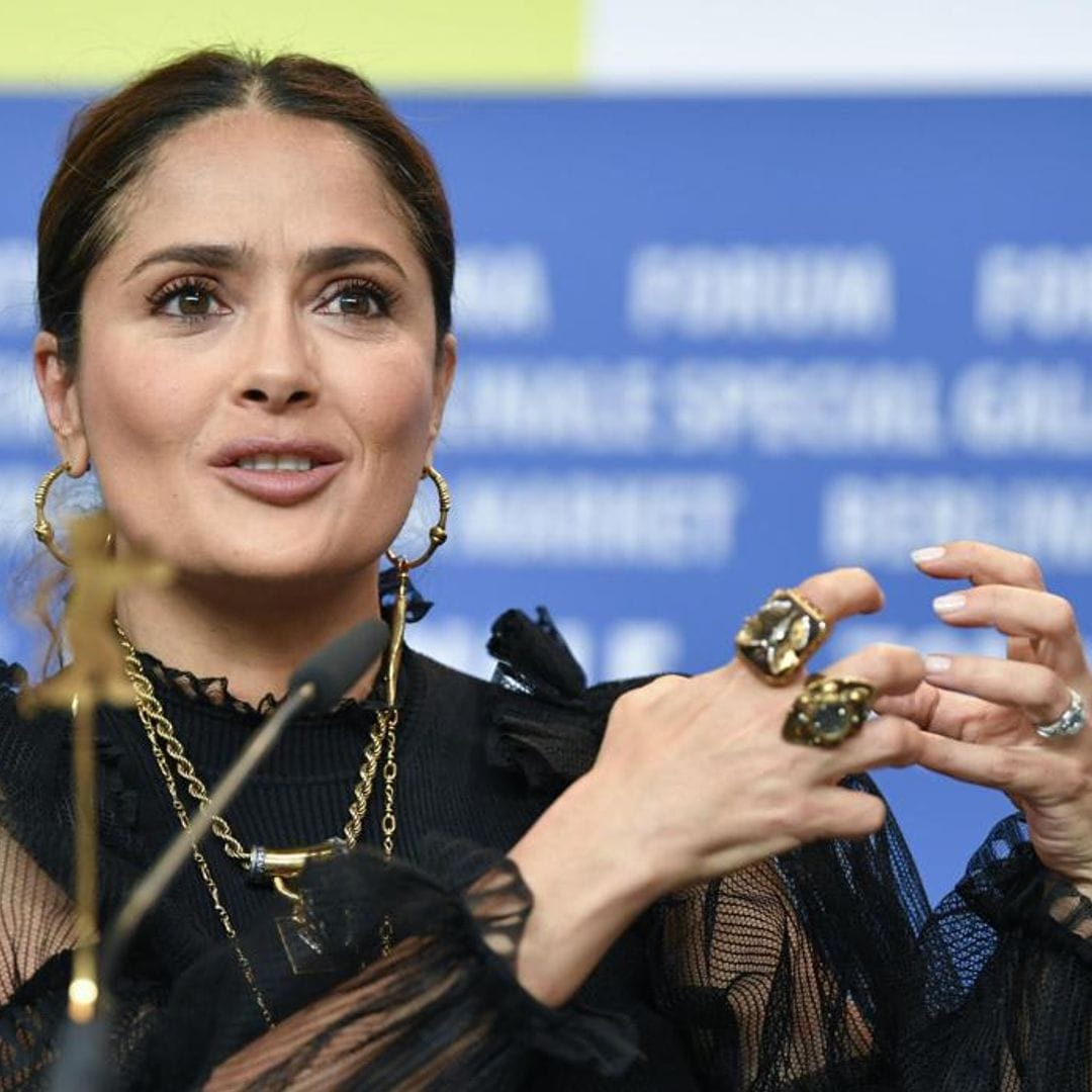 Salma Hayek goes makeup-free and shows off gray hair: Simply perfect