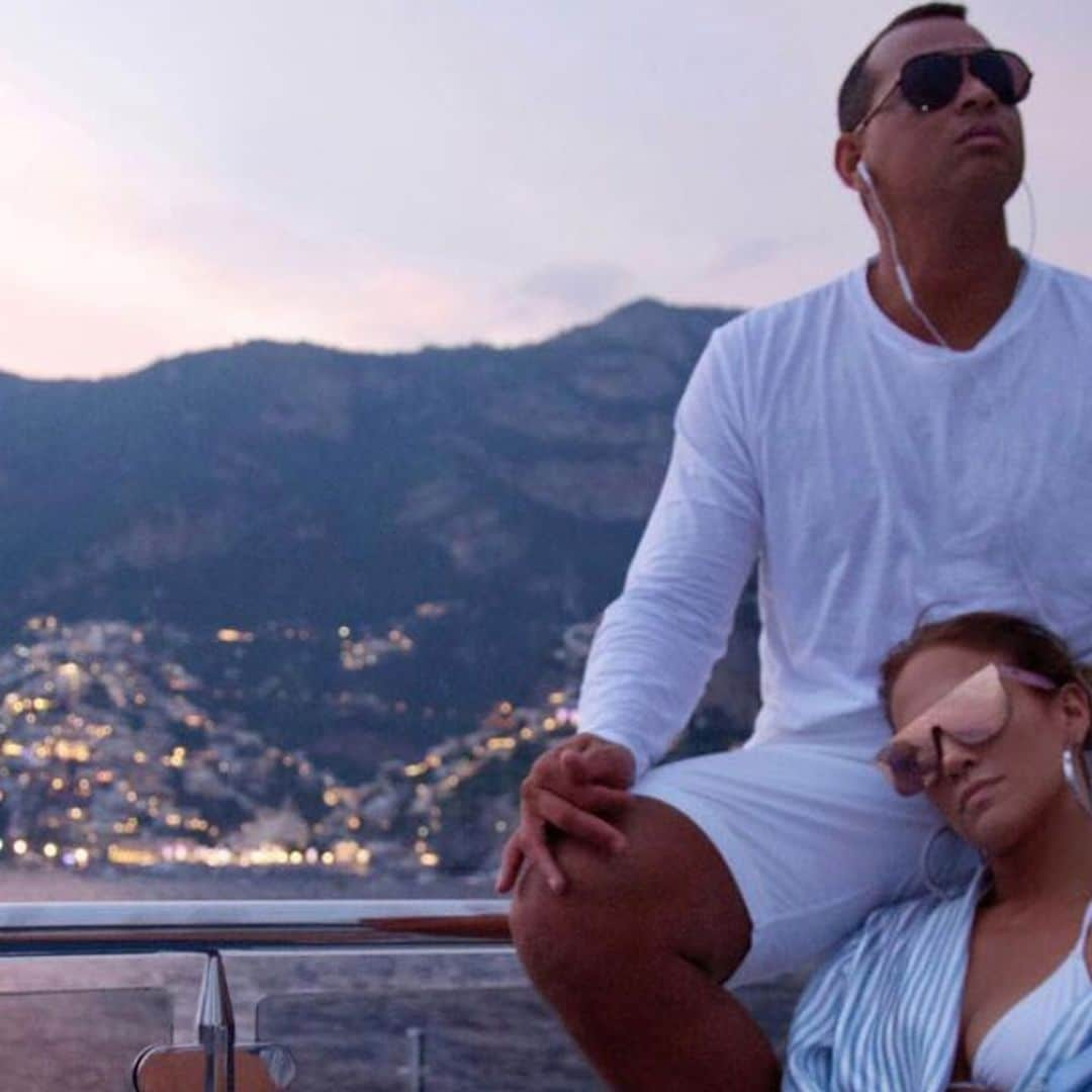 Jennifer Lopez and Alex Rodriguez celebrate their island engagement on romantic private jet