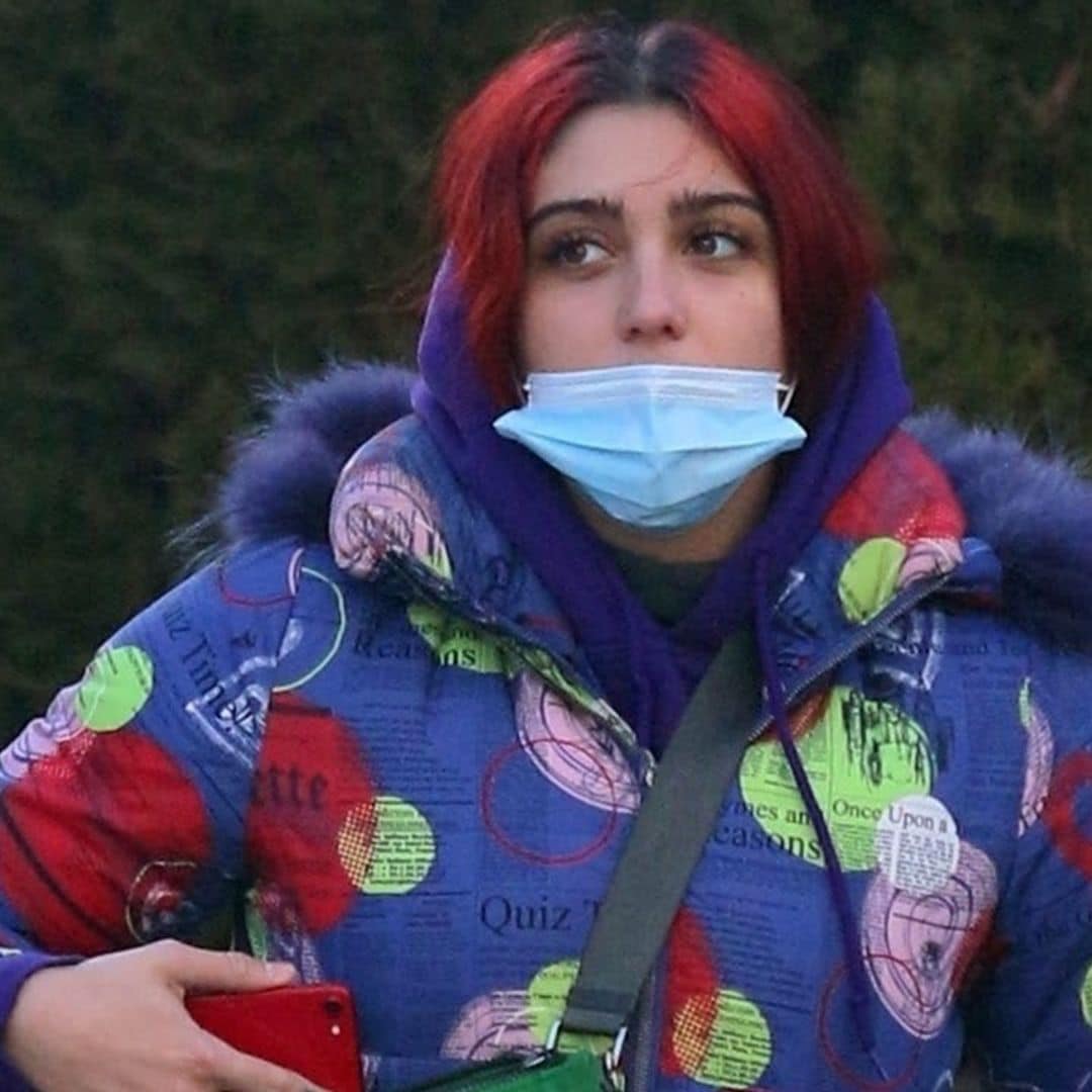 Lourdes Leon rocks her red hair and colorful outfit on NYC subway