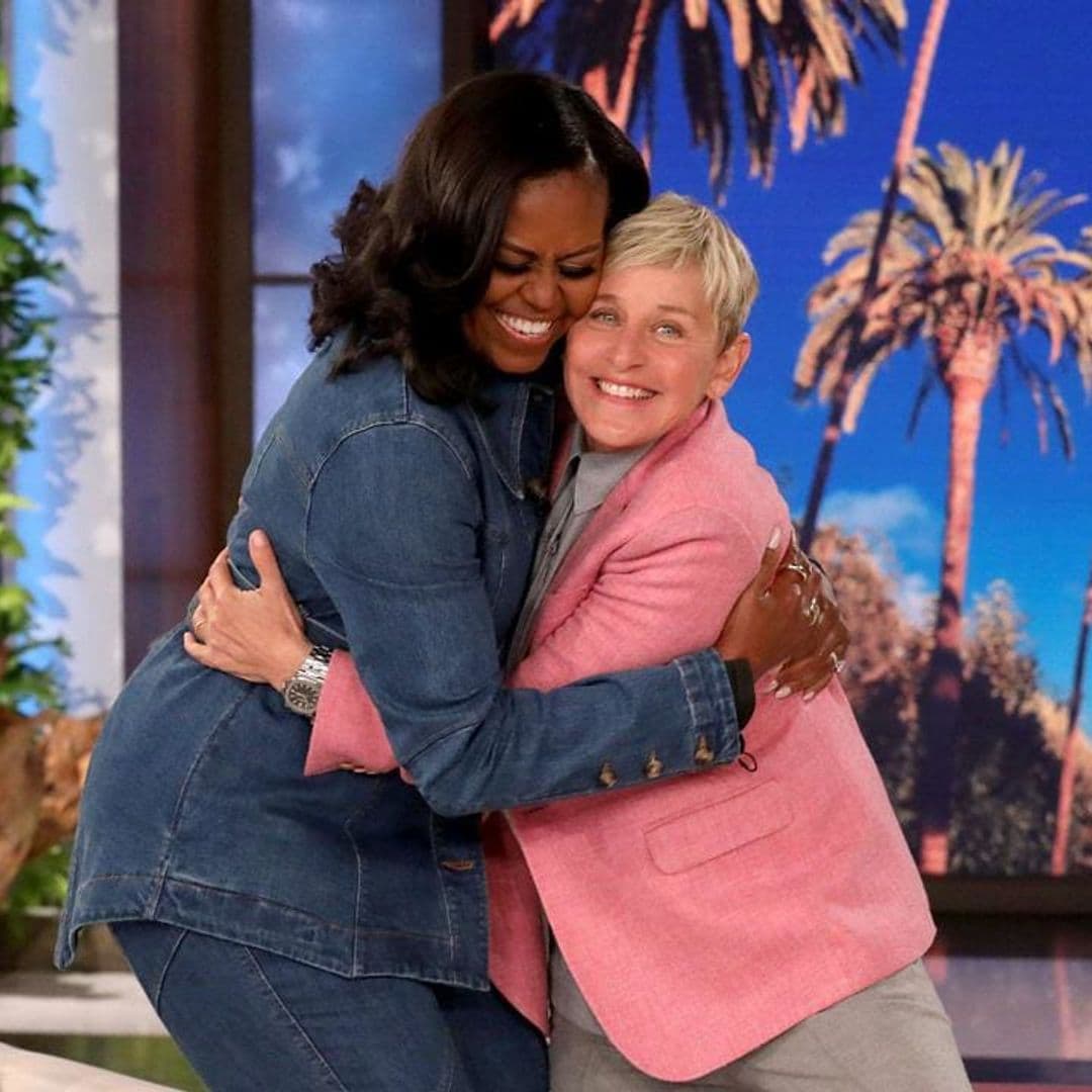 Watch Michelle Obama and Ellen DeGeneres’s hilarious and rocky golf cart ride