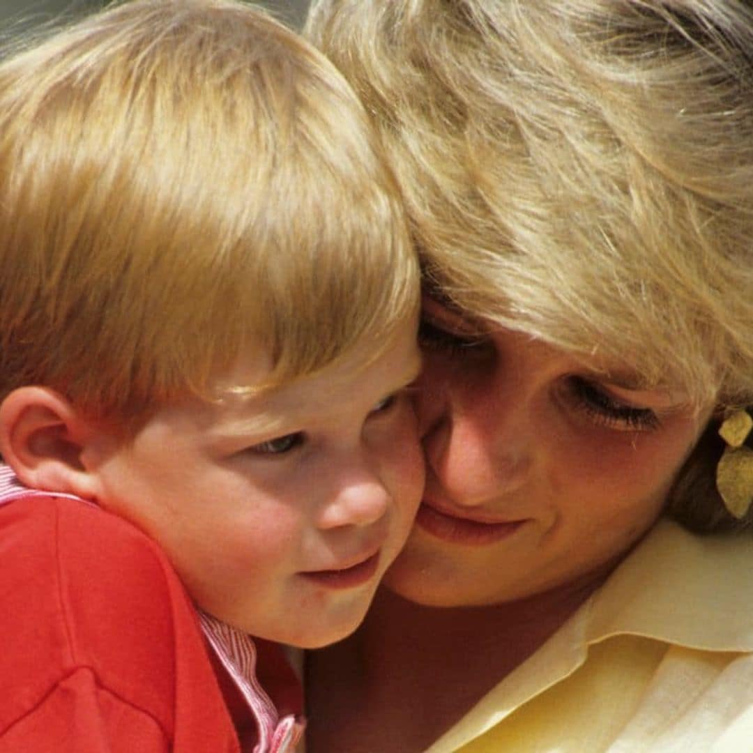 Prince Harry honors mom Princess Diana with flowers at her grave