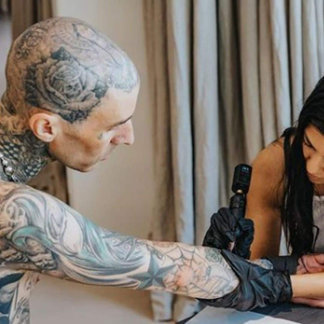 Kourtney Kardashian showed off her haircut given by Travis Barker with a flirty photo