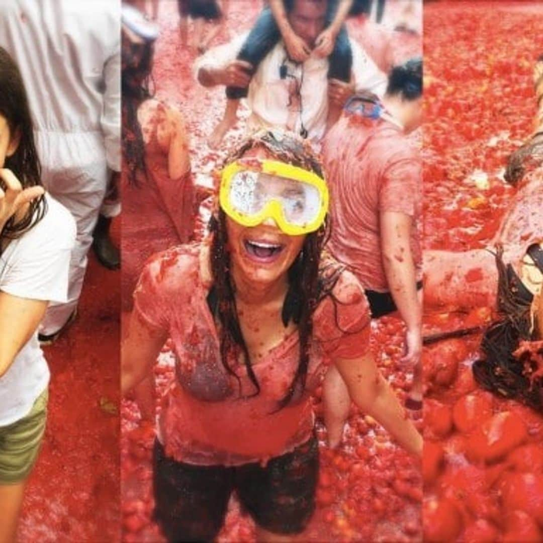 Blake Lively covered in tomatoes for film shoot in Spain