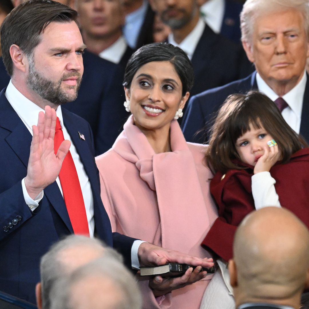 JD Vance's daughter adorably steals the show as her dad gets sworn in