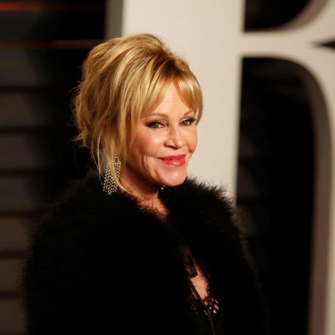 Melanie Griffith shows off her incredible body while wearing lingerie